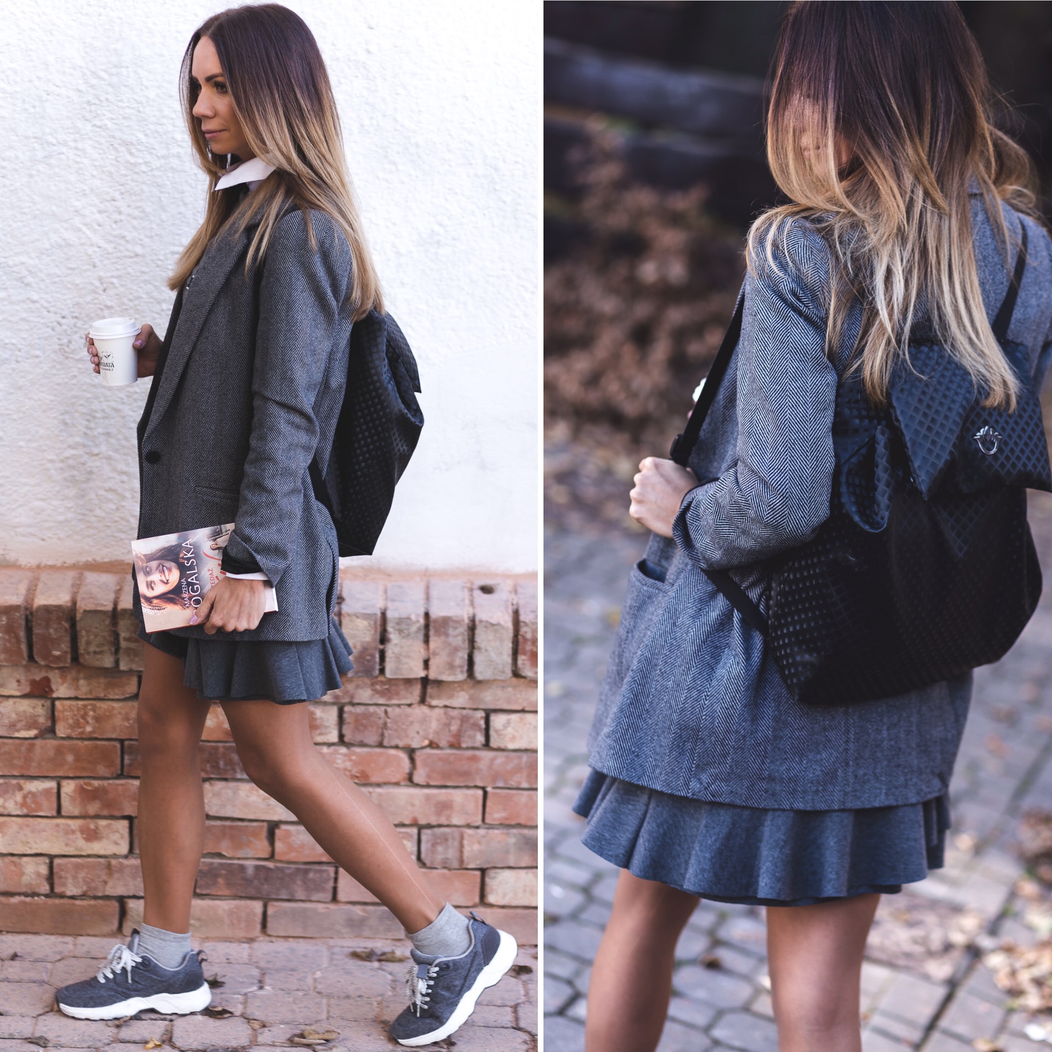 plecak goshico, torba goshico, marynarka zara, sneakers zara