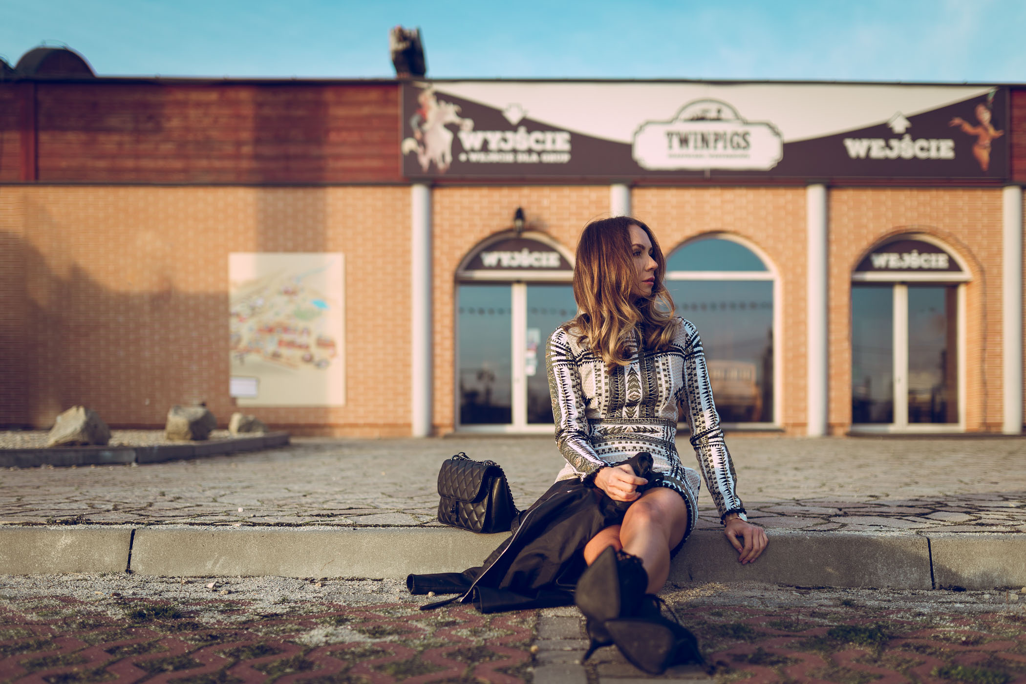 Sukienka Niumi, niumi, niumi Poznań, Olivka blog, botki deezee