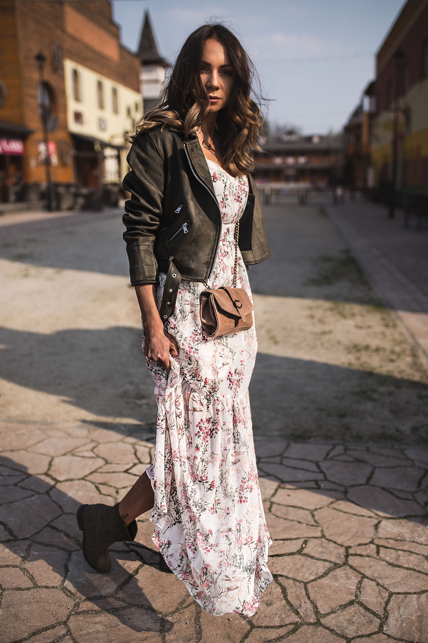 sukienka maxi Orsay, Ramoneska Orsay