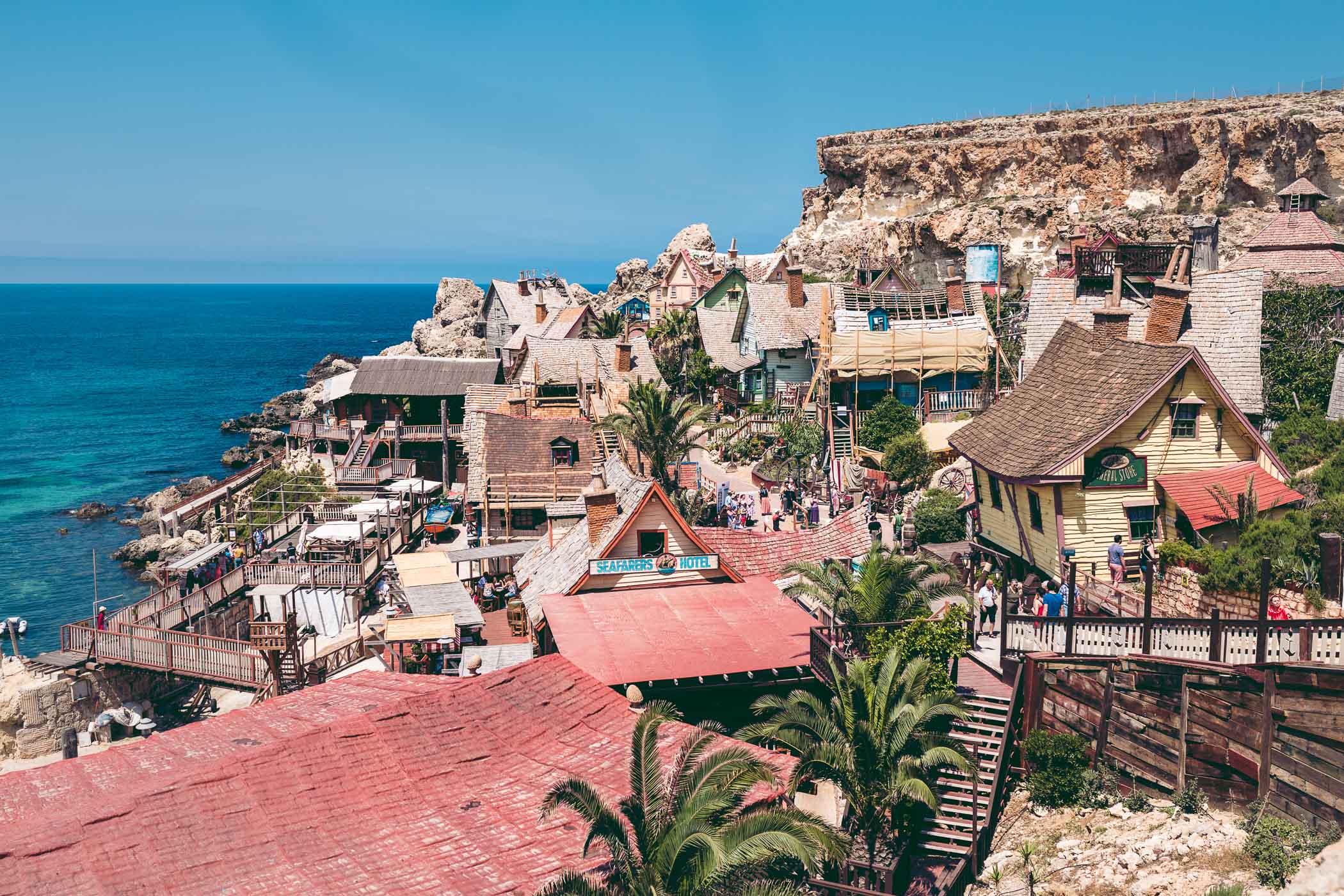 Popeye Village Malta atrakcje, Popeye Village Malta