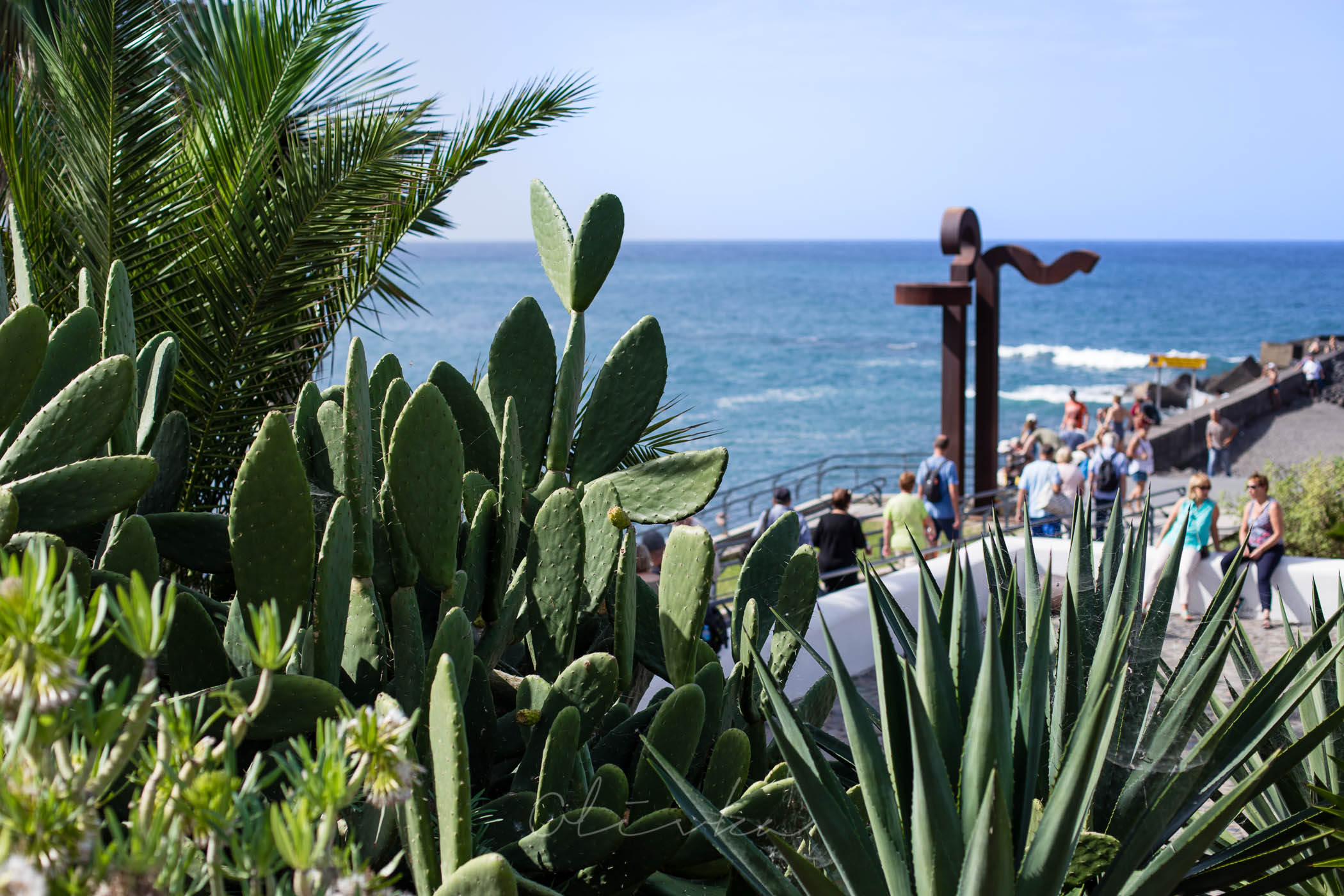 Widok z deptaku na ocean