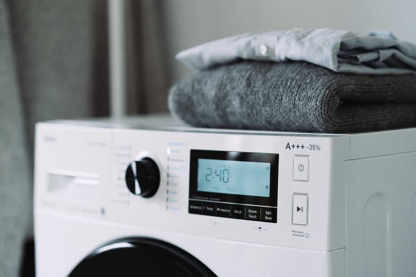 Ekran z programatorem pralki Amica Dream Wash