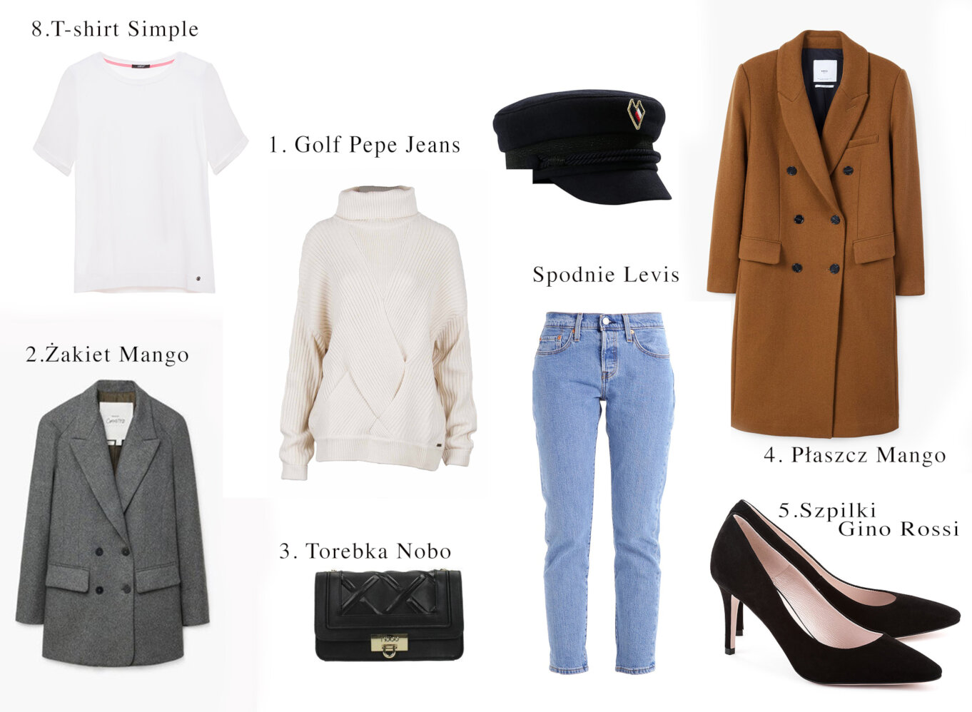 Taka szafa to gotowe zestawy ubrań! Przykładowy zestaw ubrań z szafy kapsułowej