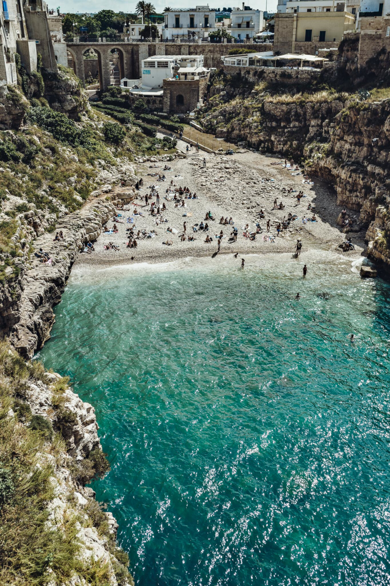 Plaża w Polignano a Mare