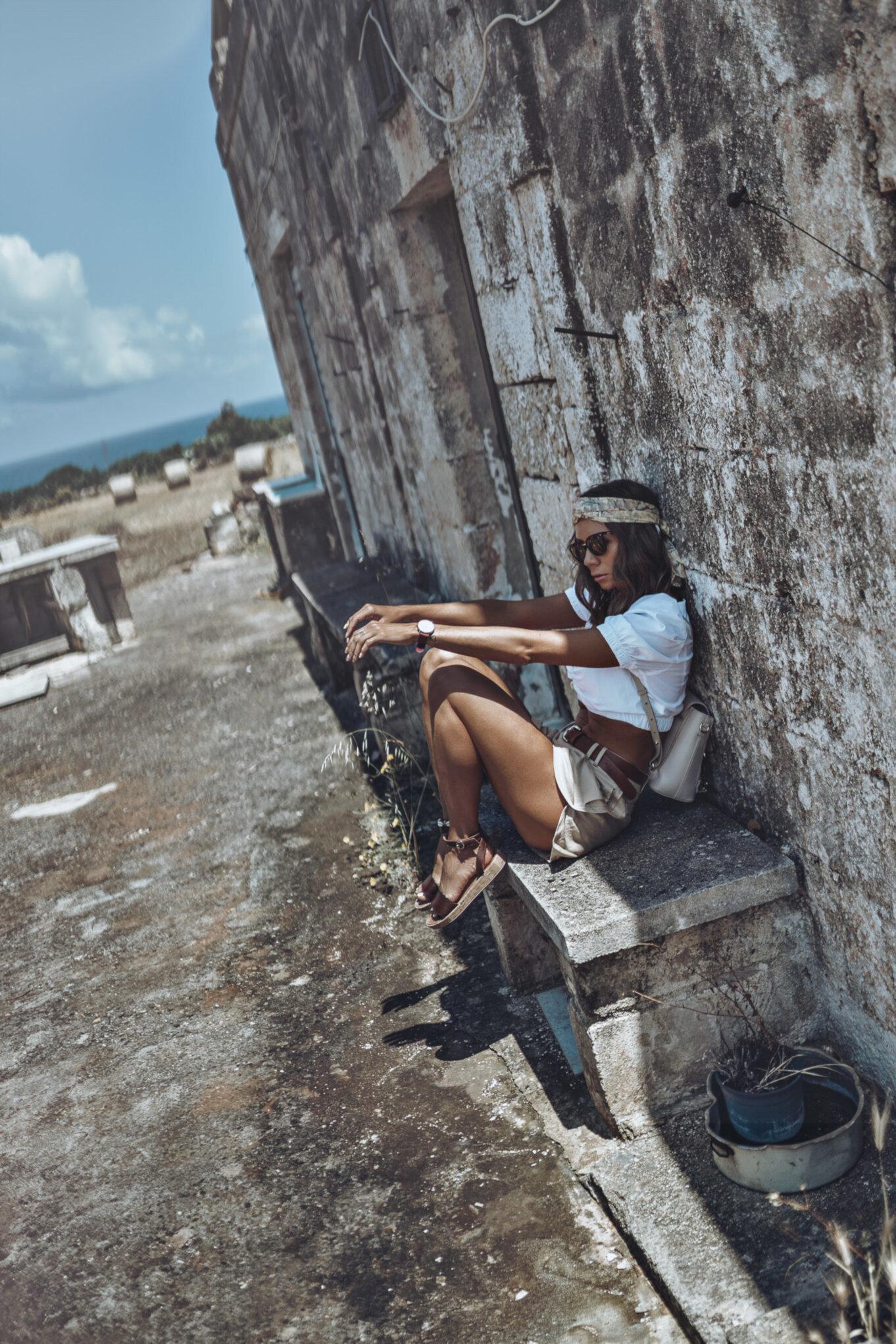 Stary budynek niedaleko Locorotonde w południowych Włoszech