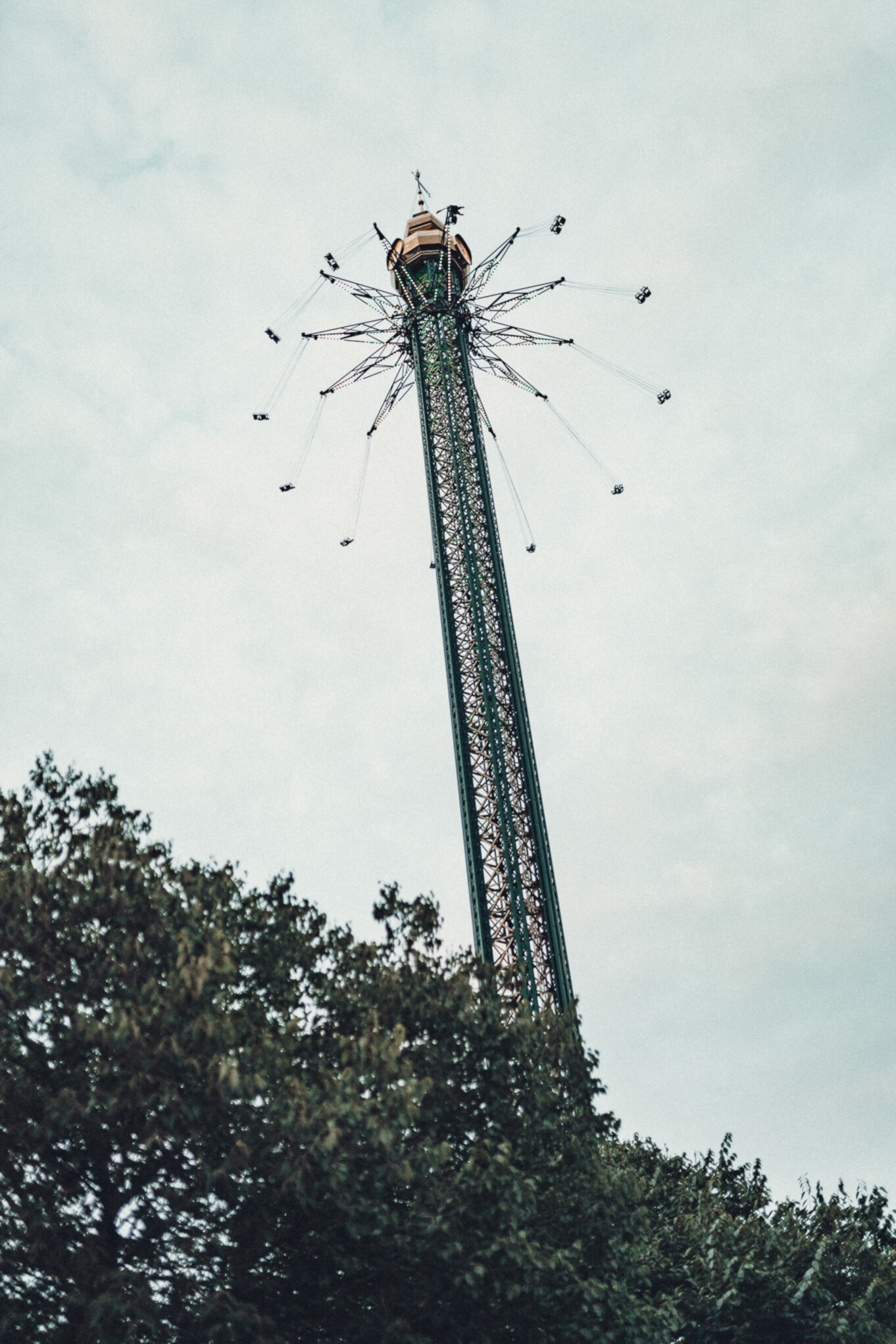 Karuzela krzesełkowa dostarczyła nam emocji i pięknych widoków Karuzela krzesełkowa w parku rozrywki Prater