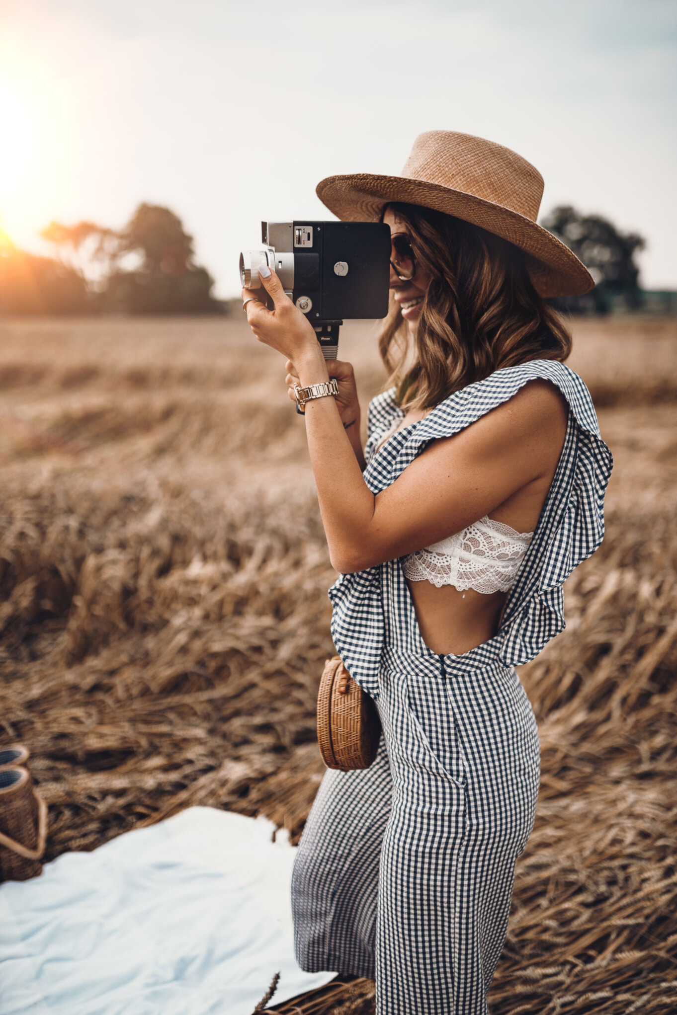 Piknik wśród zbóż