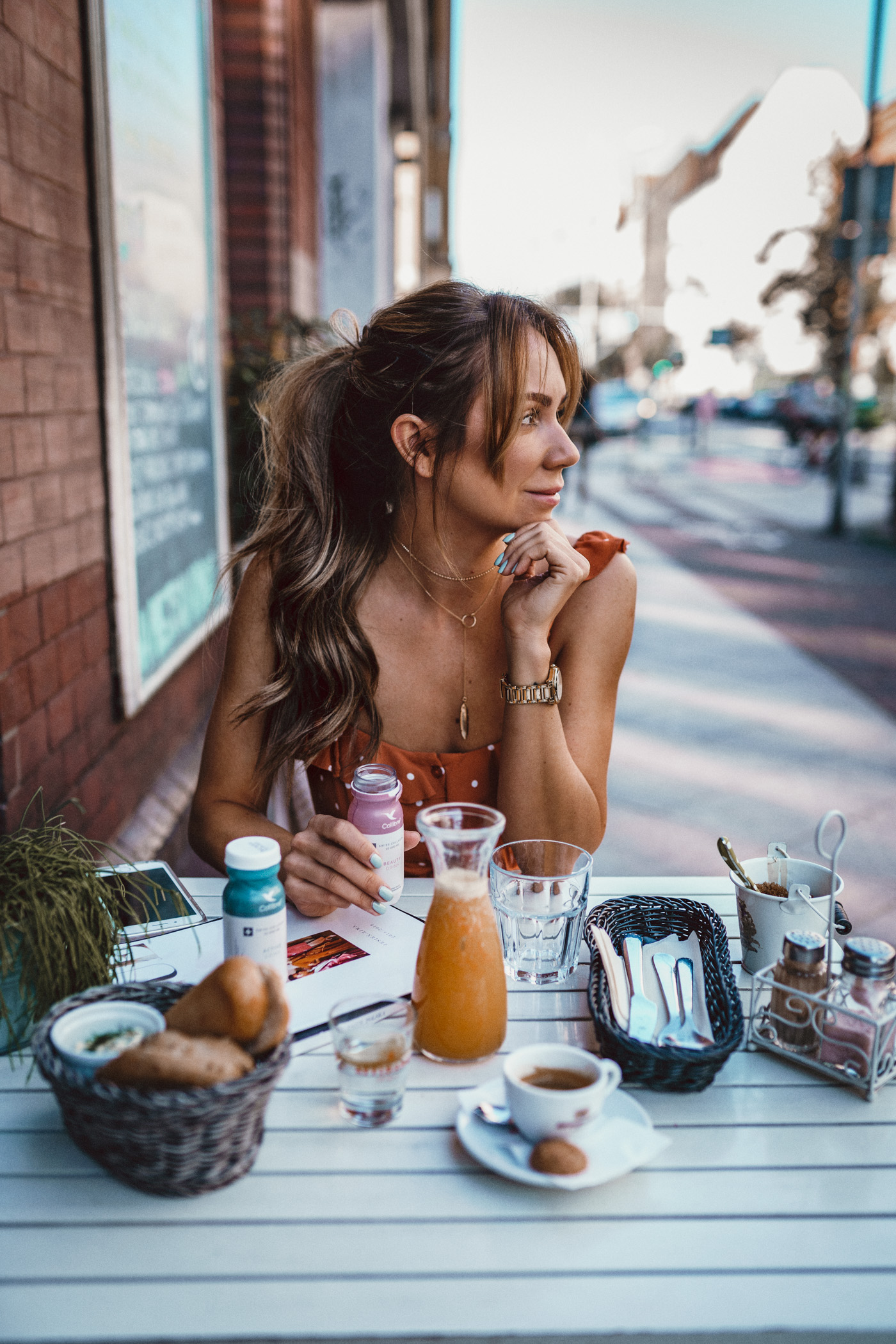 sukienka for love&lemons, twin set, olive blog, kolagen, kolagen Collibre