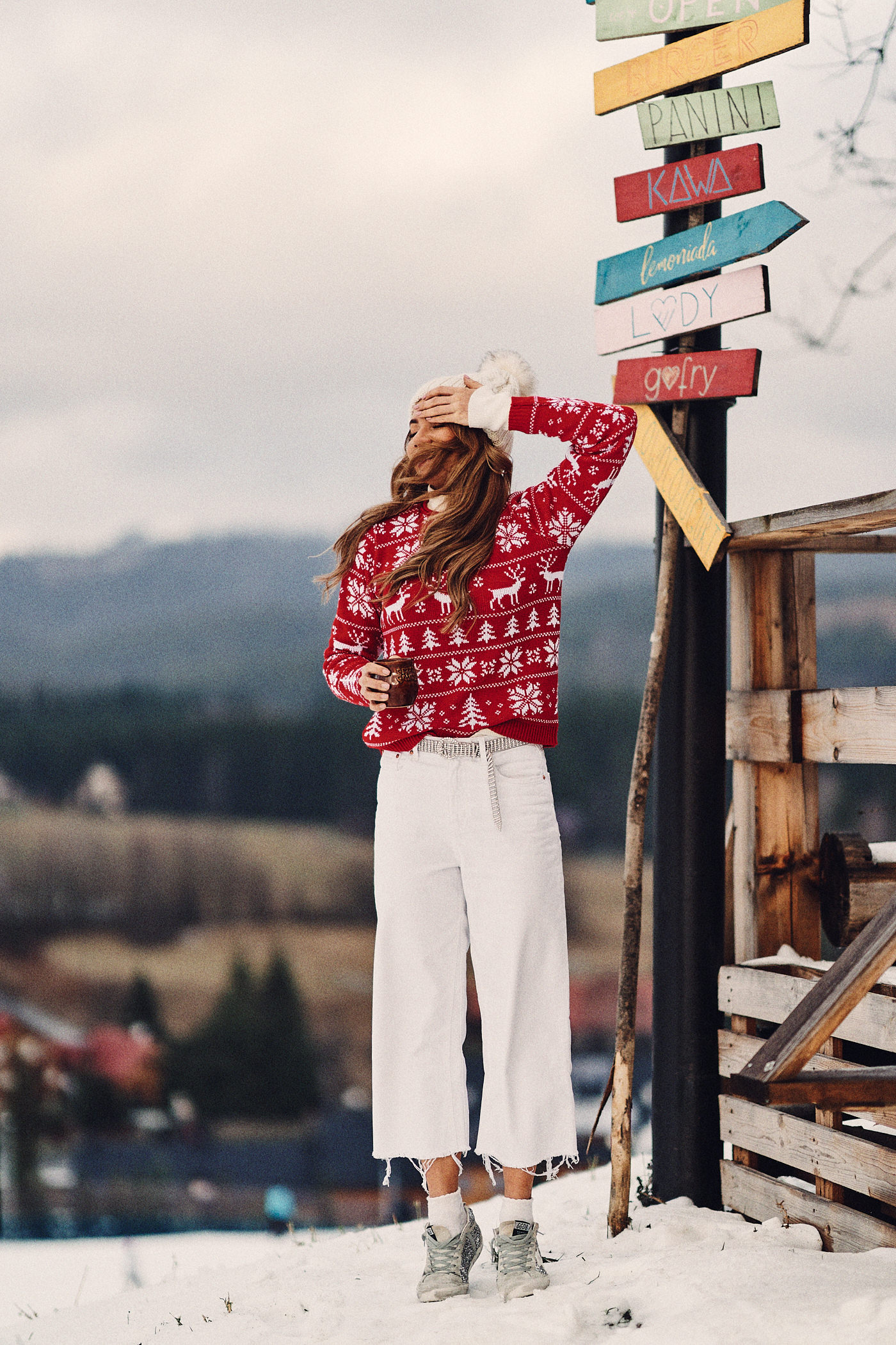 Świąteczny sweter, sweter Mosquito, Istebna, homelikecafe